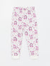 LC Waikiki Crew Neck Patterned Long Sleeve Baby Girl Pajama Set